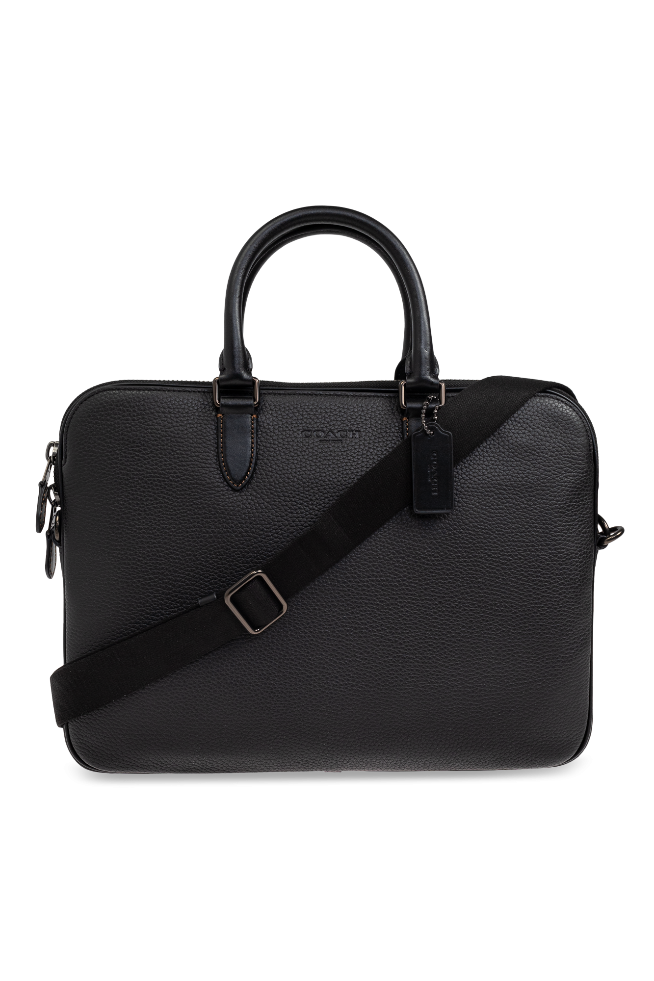 Coach Gotham Slim Briefcase Black